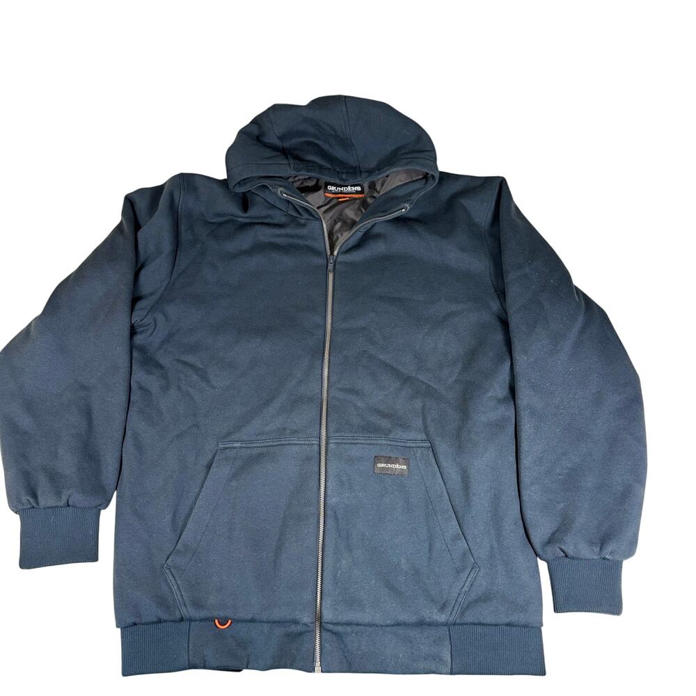 Grundens Squall Insulated Hoodie Mens L Midnight Blue 60g Outdoor DWR Fishing